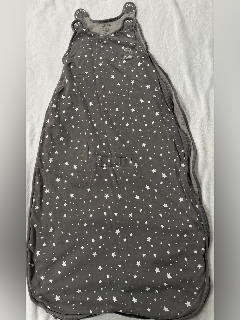 Baby Star Print Sleep Sack in Gray - Cozy Nighttime Wear